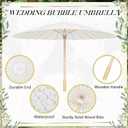 Sadnyy 33 In Large White Paper Umbrellas for Wedding Guests Favors,24 Pcs