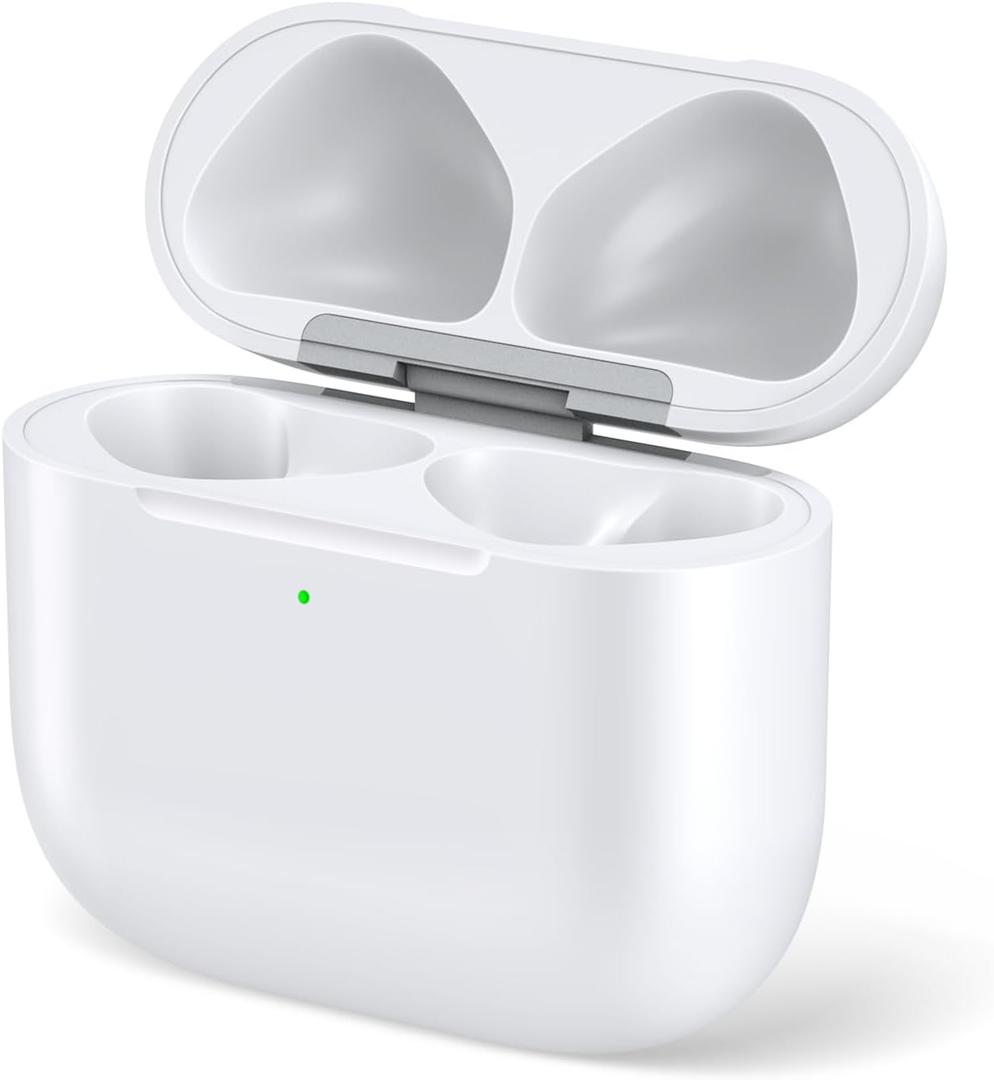 CIVPOWER Charging Case Replacement for Air pods 4th, Compatible for Air Pod 4th Generation Wireless Charger Cases with Bluetooth Pairing (No Earbuds) - White