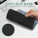 Mouse Pad Small Square Mousepad, Floral Green Cute Portable Thin Travel Mouse Pads for Desk with Stitched Edges Rubber Base for Laptop, Wireless Mouse, Computers, Office, 10.2x8.3x0.12 In