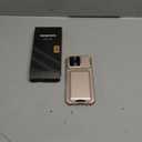 SSLOTSCASE for iPhone 16 Pro Wallet Case with Kickstand & Camera Cover & Card Holder (4 Cards), Drop Protection Heavy Duty Shockproof Hard Phone Case Cover for iPhone 16 Pro 6.3'' 2024, Rose Gold