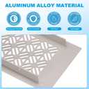 PATIKIL 24x3 Inch Door Air Vent Cover Aluminum Cashmere Gray