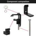 P-AC-04N Mounting Clamps for Truck Cap Camper Shell Toyota Tacoma/Tundra - 4 PCS