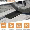 1.2" Rise Threshold Ramps for Doorways, 2000 Lbs Load Capacity, 35.5" Wide Natural Rubber Power Wheelchair Ramp is Adjustable and Cuttable for Doorways, Curb, Sweeper, Power Scooters, Bathroom