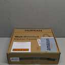 Wall Mount Kitchen Faucet, Hurran Brushed Nickel Kitchen Sink Faucet, 8 Inch 2 Handle Wall Mount Commercial Sink Faucet with Pull Down Sprayer for Kitchen Laundry Room Restaurant