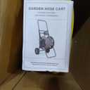 Garden Hose Reel Cart Hold 130 FT of 5/8 or 197 FT of 1/2 inch Hose, Metal Water Hose Holder with Wheels for Outside Yard Lawn