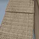 12x12x12in Wicker Storage Baskets for Shelves, Set of 2 Hand-Woven Paper Rope Wicker Basket,Foldable Cube Storage Bins, Natural Color Storage Cubes, Square Baskets for Organizing Decor
