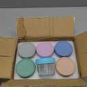 DRKIO 6 Pack Glass Baby Food Storage Containers - 4 Oz Baby Food Jars with Lids Baby Food Maker Microwave Dishwasher Freezer Safe 100% Leak Proof BPA Free Reusable