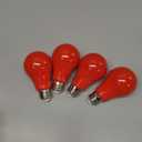 LED Red Color Light Bulb - A19 E26 Base Red Bulbs, 9W (60W Equivalent) Color Light Bulbs, LED Bulb Suitable for Outdoor, Indoor, Bedroom, Party Decoration, Porch, Christmas, 4 Pack