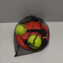 Teloon Solo Tennis Trainer Rebound Ball with String for Self Tennis Practice Training Tool for Adults or Kids Beginners with 2 String Balls Elastic and a Portable Mesh Bag