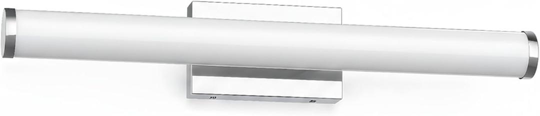 24 Inch Modern LED Vanity Light, Polished Chrome Bathroom Lighting Fixture, 3000K Warm White Light Bar for Mirror (22W, 1760Lumens, CRI>90, ETL Listed)