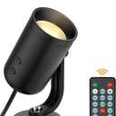 Olafus 1 Pack Dimmable Spotlights Indoor, LED Uplighting with Timer and Remote, 5W LED Up Lights, Floor Spotlight for Pictures Artwork Plant, Plug in Spotlight with 6.56 FT Cord
