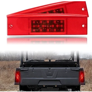 SUNPIE Tail Lights for 2011+ Polaris Ranger 400 500 570 800 EV EFI MIDSIZE, Red LED Rear Brake Stop Light, Replace #2411450, Left and Right Side