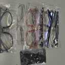 MIGSIR 6 Pack Blue Light Blocking Glasses for Women Men Stylish Computer & Gaming Glasses, Fashion Square Frame Eyewear