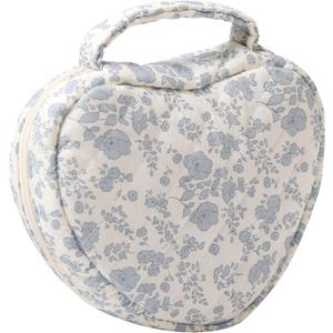 Makeup Bag, Cute Cosmetic Bag for Women Girls, Floral Coquette Aesthetic Toiletry Bag, Travel Make Up Organizer Bag (Orchid)