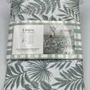 Lintex Home Ferns Vinyl Tablecloth 52 x 70 Rectangle Flannel Back BBQ