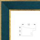 Suede 10x20 Frame - Single Frame, Christmas Elegant Navy Blue 10 x 20 Poster Frame, 10x20 Picture Frame for Artwork Puzzles Photos and Movie Posters