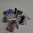 EG STARTS 2 Player Arcade Games DIY Kit Parts 2 Ellipse Oval Joystick Handles + 20 LED lit Arcade Buttons (Red & Blue Kit)