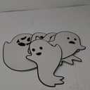 Halloween Ghost Yard Stakes - 6 Pack Glow in Dark Outdoor Decorations, Friendly Lawn Ghosts for Outside Halloween Decor, Light Up Cute Plastic Ghost Yard Signs