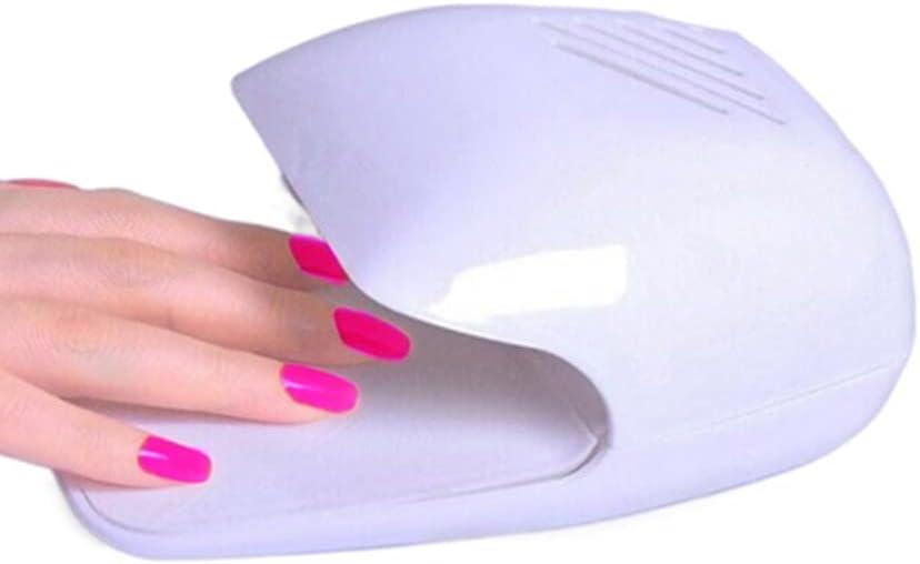 Portable Nail Fan Dryer for Nail Art Polish Gel, Quick Dry Nail Dryer Blower Machine for Nail Salons Fingernail ToenailWhite