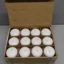 Ashlux White Floating Candles 2 inch, 48 Pack Floating Candles 5-6 Hours Long Burning, Unscented Floating Candle for Centerpieces, Wedding, Christmas Lights, Romantic Night for Her/Him Set