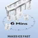 Silonn Ice Maker Countertop, Portable Ice Machine with Carry Handle, Self-Cleaning Ice Makers with Basket and Scoop, 9 Cubes in 6 Mins, 26 lbs per Day, Ideal for Home, Kitchen, Camping, RV