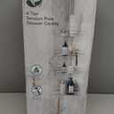 Zenna Home Tension Pole Shower Caddy Corner Organizer, Adjustable Standing Shower Caddy with 4 Baskets and Built in Towel Bar, Rust Resistant Bathroom Tension Rod Organizer, 60 to 97 Inch, Chrome