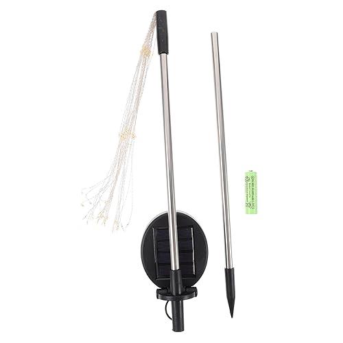 DIYEAH Solar String Lamp with LED Warm Lights Garden Stake Light for Outdoor Lawn Patio Pathway for Wedding Christmas Camping Easy Installation Solar Powered Random Color