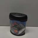 Toycol Glowing Fish Lamp Aquarium with 6 Color-Changing LED, 6 Moving Fake Fish & Realistic Ocean Scene - USB Powered Night Light for Bedroom, Office Decor, Relaxation Ideal Gift with Auto Shut-Off