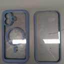 Miracase for iPhone 17 Case 6.3'', Full-Body Military Grade Drop Protection Outdoor Phone case with Built-in Glass Screen &Camera Control,Easy Installation,No Gap,Compatible with MagSafe,Light Blue