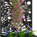 Outsunny Metal Raised Garden Bed with Trellis, Butterfly Cut-Out
Freestanding or Wall Mounted Flower Bed, Privacy Panel, Outdoor Planter Box, for Climbing Plants, Garden Patio Balcony