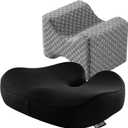 5 STARS UNITED Knee Pillow for Side Sleepers and Seat Cushion for Office Chair, Bundle