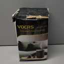 Small Portable Space Heater for Indoor Use - VOCRS 1500W PTC Electric Heater with Thermostat, Remote Control, 12H Timer, Eco and Fan Mode, Rapid and Safe Heating for Bedroom, Office