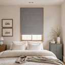 Blackout Cordless Roman Shades for Indoor Windows, 430GSM Chenille Fabric, 29"W x 36"H