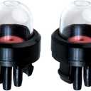 2-Pack 188-512 Snap in Primer Bulb for 2-Cycle Small Engine Craftsman Husqvarna Poulan Stihl Echo Chainsaw Homelite Bolens String Trimmer Ryobi BP42 WT-23A Leaf Blower 125B 125BX 125BVX