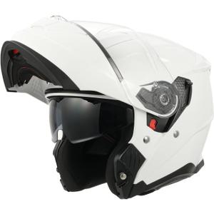 ANYPASS Motorcycle Helmet,Modular Motorcycle Helmet,White Large