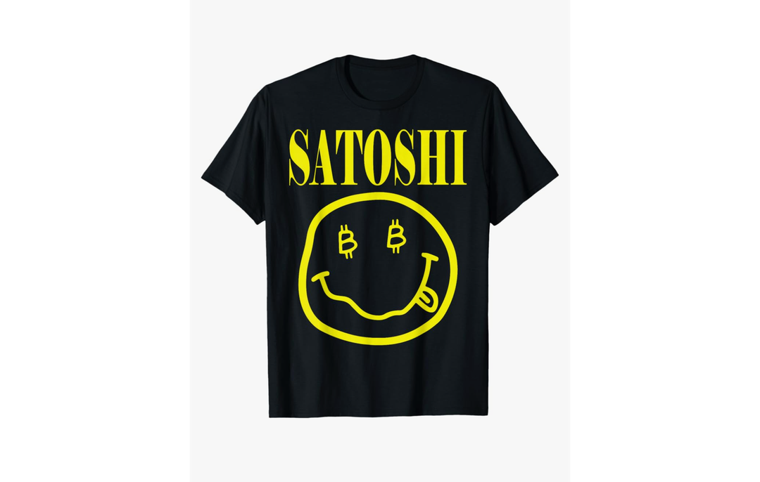 Satoshi Yellow Smile Face T-Shirt Size S