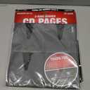 Vaultz CD Binder Pages, 8 CD Capacity per Sheet, 25 Sheets per Box, Clear and Black (VZ01401)