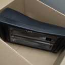 Comfort Zone Space Heaters for Indoor Use, Portable Electric Heater, Adjustable Thermostat, Infrared Heat, Quartz Tower Space Heater with 2 Heat Settings, Bedroom Heater, Black