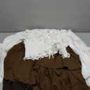 IWQBQ Women's Pirate Costume Retro Renaissance Cosutmes Women Layered Ruffle Viking Outfit Set L