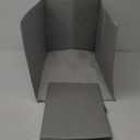 24" L16.92" W16.14" H Foldable Cat Litter Box Enclosure Splash Guard with Removable Mat Large High Sided for Litter Pan Water Resistant Easy Clean Anti-Leakage Pee Shields Privacy Screen