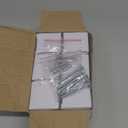 CEYMIO 2 inch 6 Pack Cabinet Handles and Pulls for Cabinets and Drawers, Kitchen Bathroom Bedroom Pull Door Handle Single Hole Distance Glass Crystal Knobs Black Matte