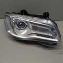 Halogen Headlight Assembly Compatible with Chrysler 300 300C 2015 2016 2017 2018 Headlamp with White Bezel Replacement Right Passenger Side RH 68214382AD CH2503269