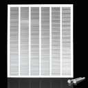 Engera Return Air Grille - Sidewall and Ceiling - HVAC Vent Duct Cover Diffuser - White 24" x 24" [Outer Dims: 25.75w X 25.75"h]
