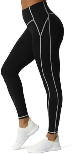 Aoxjox Workout Leggings for Women High Waisted Lexi Lined Exercise Athletic Gym Fitness Yoga Pants 26", Size Small