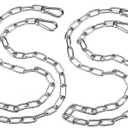 Hanging Swing Chair Chain Kit, 2 Set Stainless Steel Hardware Heavy Duty Porch Swing Hammock Chain Kit Hanging Hooks for Hammock, Rope, Tire, Tree Swings