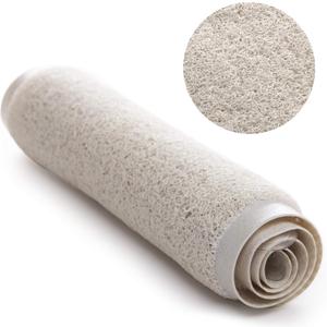 BINO | Loofah Non-Slip Bath Mat for Tub - Ivory | Spa-Inspired Comfort, Quick-Drying, Secure Suction Cups | Exfoliating Shower Mat for a Luxurious and Safe Bathing Experience