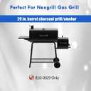 810-0029 Charcoal Ash Pan Replacement Parts for Nexgrill Charcoal Tray Adjustable Ash Catcher 810-0029 29in Barrel Grill Smoker Parts with Fire Grate Hangers Grill Accessories