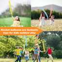 100pcs Rocket Balloons with Two Air Pump Colorful Giant Rocket Balloons for Parties