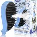 Pack of 2 Cat Steam Brush for Shedding, Grooming With Steam, Rechargeable, Steamy Cat Brushes 3 In1, Self Cleaning Brush Massage,Clean and Removing Loose Hair-Blue