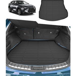 Sunsdrew Cargo Liner for 2022 2023 2024 2025 Lexus NX Hybrid/NX(NX250/NX350/NX350h/NX450h+) Accessories All Weather Cargo Mats Heavy Duty Trunk Mat Waterproof Rear Cargo Trunk Mat Black